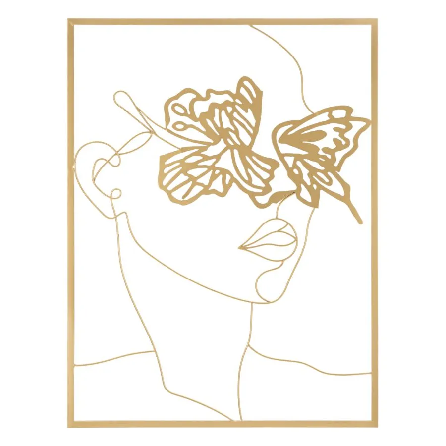 PANEL Z ŻELAZA GOLD FACE 60x1x80 cm